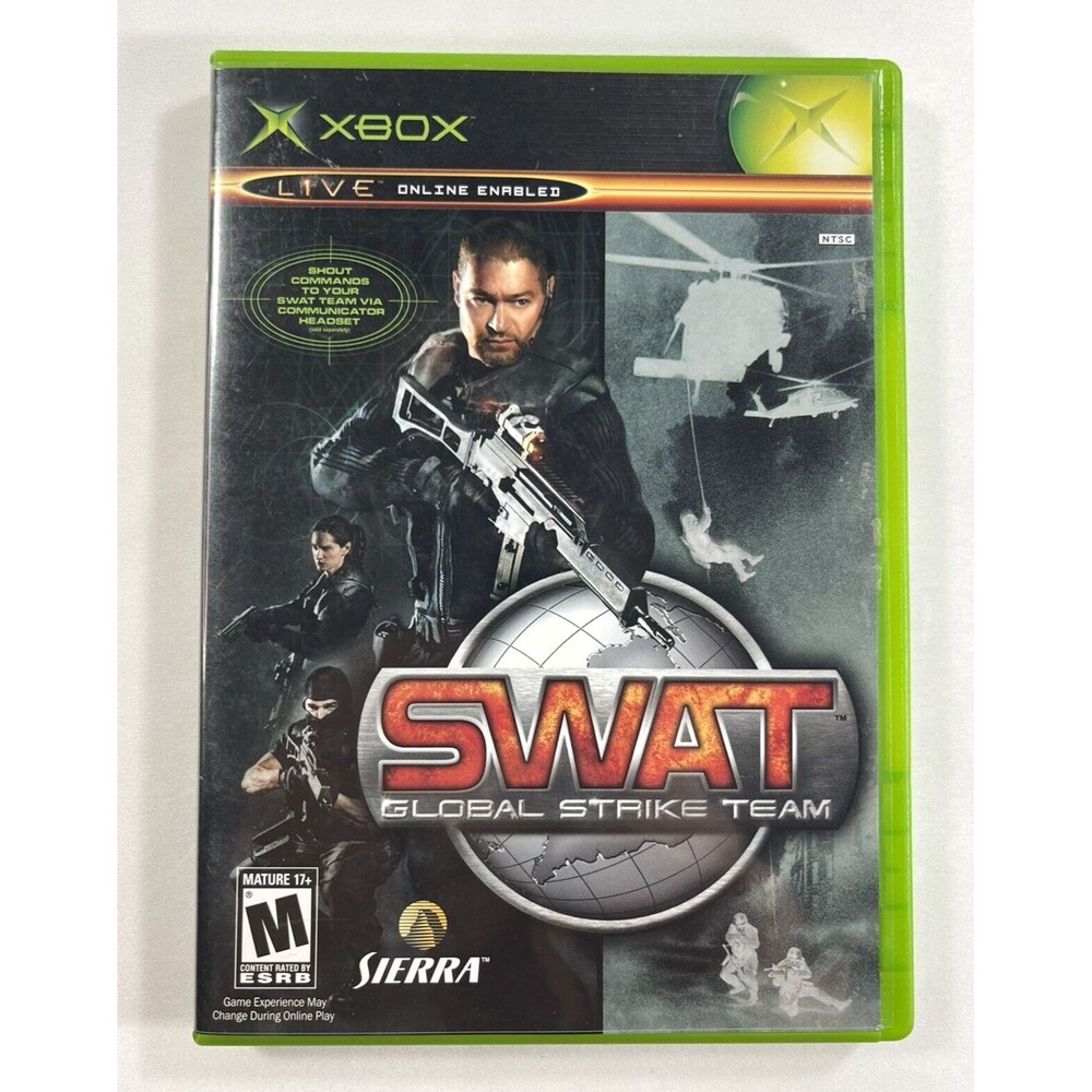 SWAT Global Strike Team Original Microsoft Xbox Complete with Manual Tested